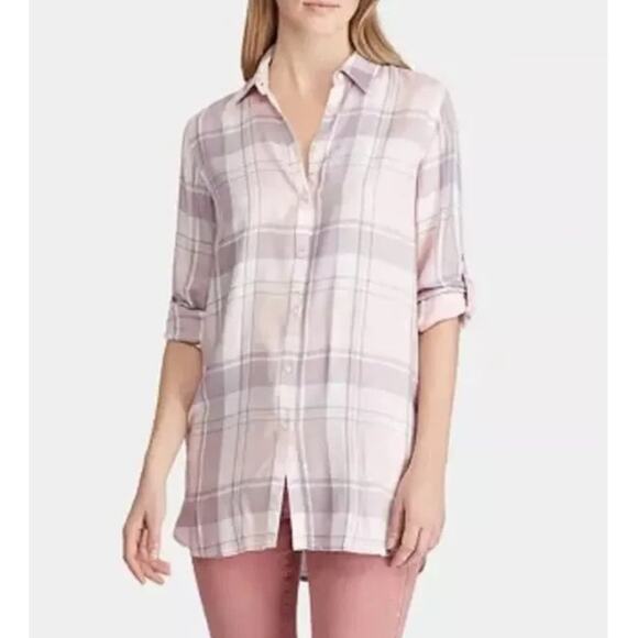 Ralph Lauren Tops - Ralph Lauren Pink Lavender Plaid Button Shirt